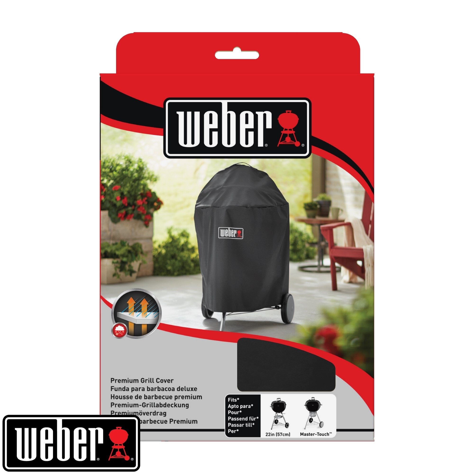 Weber Premium Abdeckhaube für 57cm Holzkohlegrills 