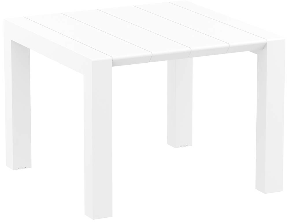 Siesta Vegas ausziehbarer Gartentisch klein 100/140 cm weiß