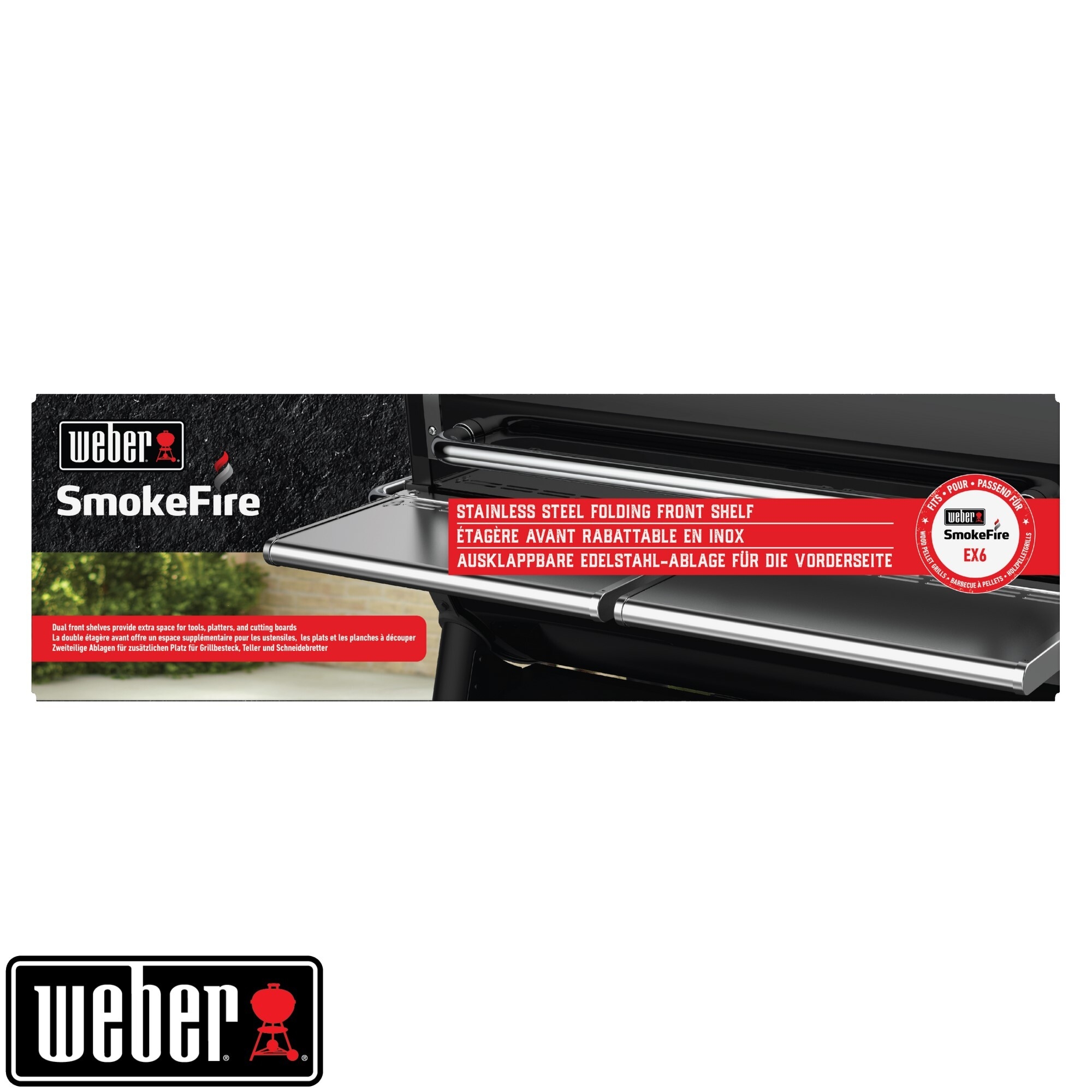 SmokeFire klappbarer Edelstahl-Fronttisch