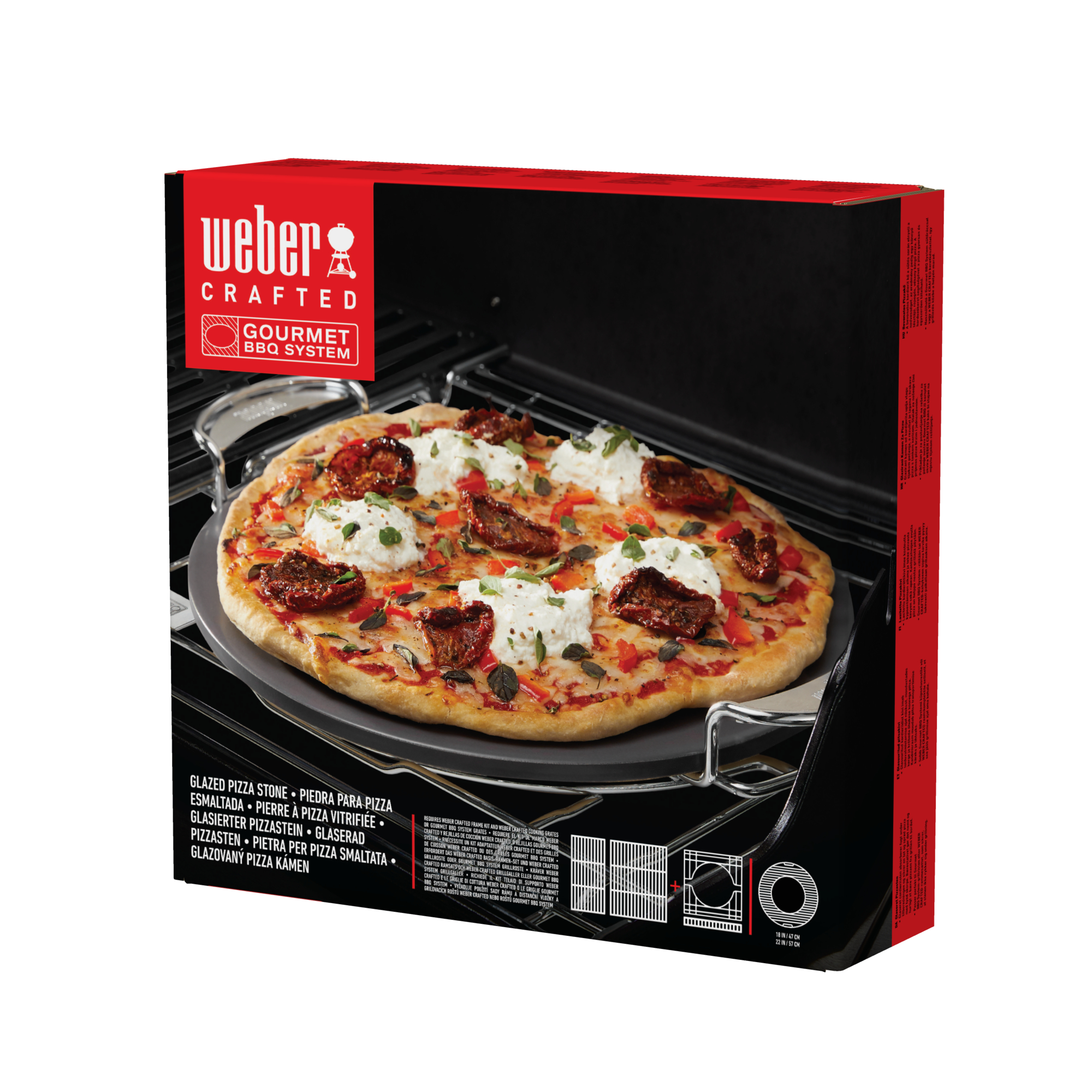 Weber CRAFTED glasierter Pizzastein - Gourmet BBQ System