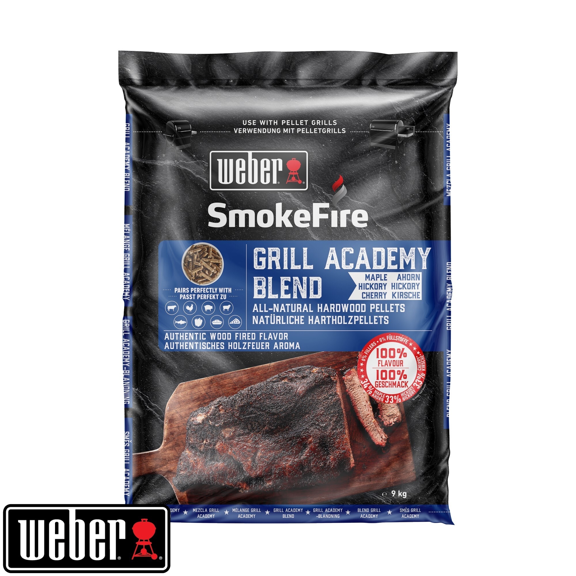 Weber SmokeFire 100% natürliche Holzpellets Grill Academy Blend