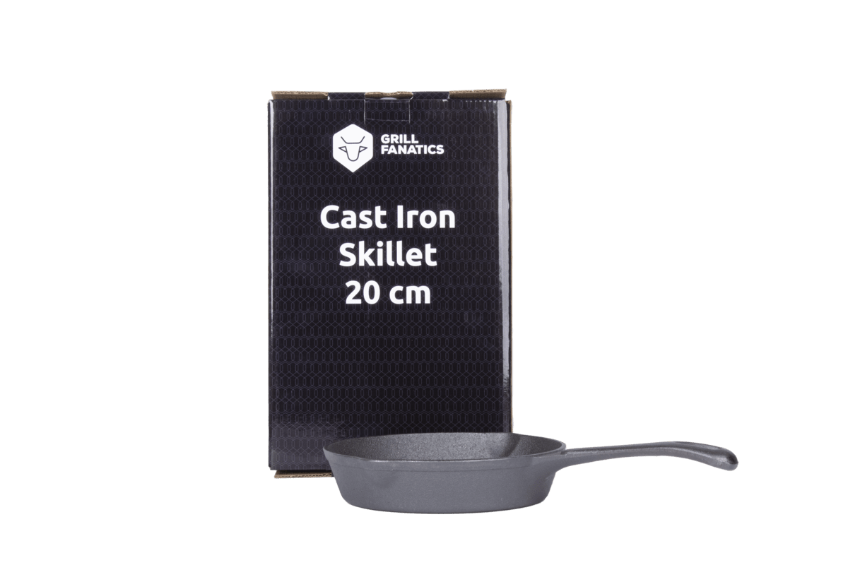 Gusseisen BBQ Grill Pfanne Cast iron skillet 20 cm