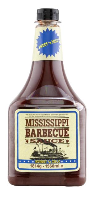 Mississippi BBQ Sauce Sweet'n Mild 1560ml