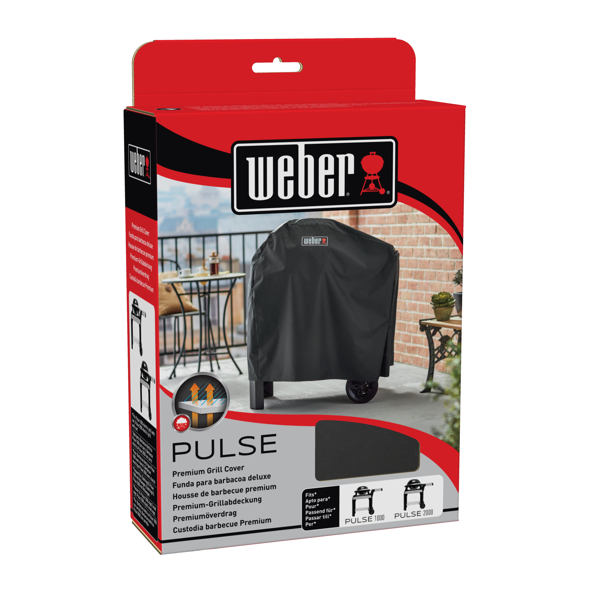 Weber Premium Abdeckhaube - für Pulse mit Rollwagen