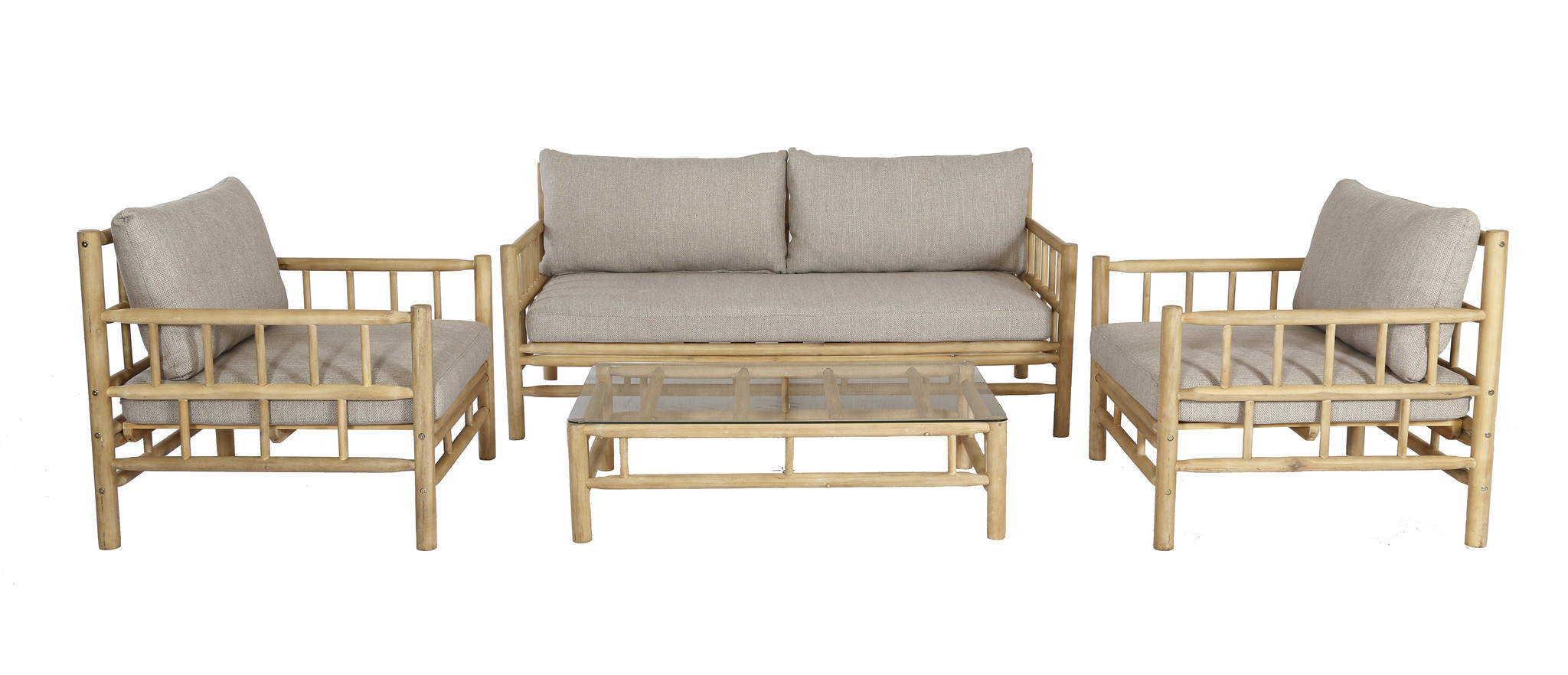 Das Outsider Loungeset Costa Rica Bamboo Look Acaciahout