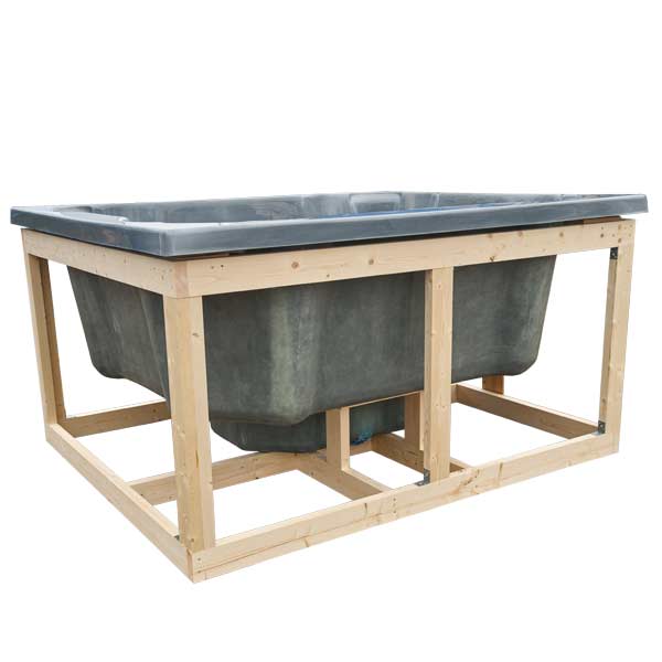 Holzrahmen für Einbaubadefass für Terrasse für achteckige und runde Hot Tubs