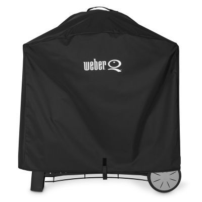 Weber Premium Abdeckhaube für Q mit Premium Rollwagen 